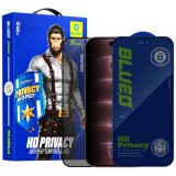 Folie de protectie Ecran Privacy Blueo Anti-Peep pentru Apple iPhone 18 Pro Max, Sticla Securizata, Full Glue, Set 5 bucati