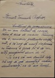LUCIA COSMA - Scrisoare autografă semnată, de interes familial.
