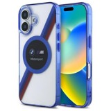 Husa pentru iPhone 16 - BMW Hardcase Motorsport IML Circle MagSafe (BMHMP16L23HTPUT) - Transparent