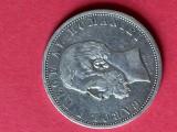 Moneda Argint 5 Lei 1901 Carol I Rege Rom&acirc;nia Argint