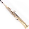 Saxofon Sopran Drept Karl Glaser Auriu/Argintiu, Bb, Semiprofesional, Alama, Mustiuc+Accesorii Incluse