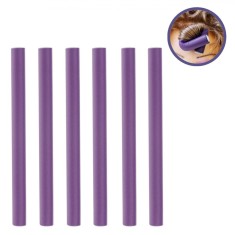 Bigudiuri Păr, Omnia, Spumă, Set 6 Bucăți, Culoare Mov, Diametru 2cm