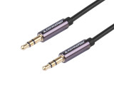 Cablu Audio, 300 Cm, Tpe &icirc;mpletit, Mufă Jack&amp;gt; (aux 3,5 Mm) Carmotion 86557