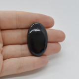 Cabochon turmalina negra 35x22x6mm c12