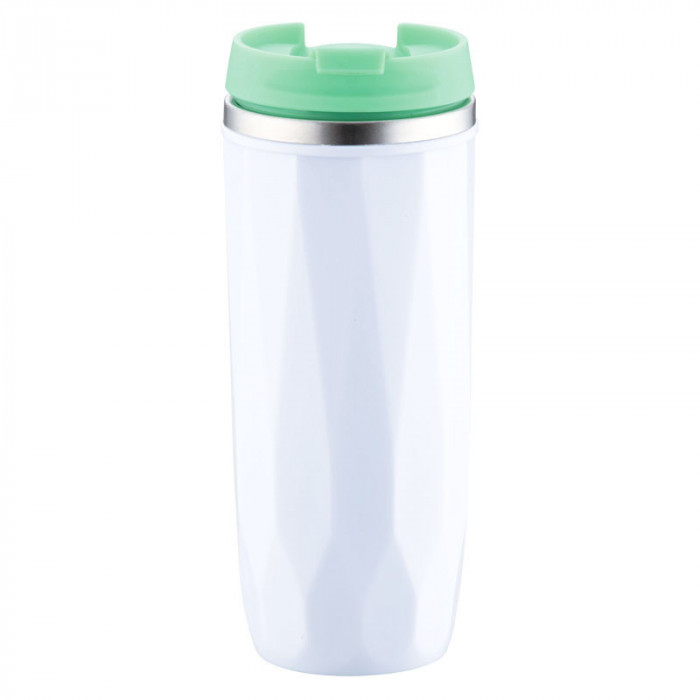 Cana termos inox Peterhof PH-12424, 400 ml, capac verde