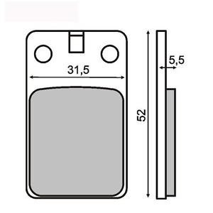 Placute frana Malaguti F12/F10 Cod Produs: MX_NEW 225100030RM