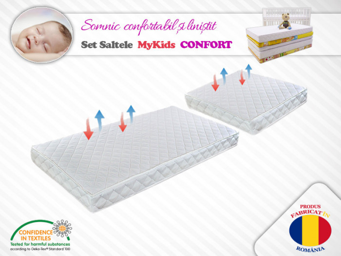 Set saltele MyKids Cocos Confort II 120x80x12 (cm) + 50x80x12 (cm)