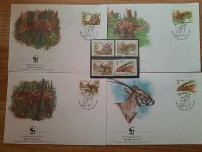 WWF - FAUNA - CAPRIOARA - TIMBRE + FDC- uri foto