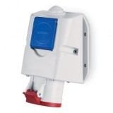 Priză industrială aplicată 3P+N+E+Schuko 16A IP44 &ndash; SCAME | 513.1657-DN