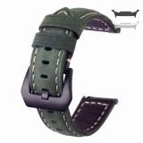 Curea piele compatibila cu Samsung Galaxy Watch8 44mm, Black Forest