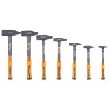 Set ciocane pentru lacatuserie, coada din fibra de sticla, maner ergonomic antiderapant, greutate 100 &ndash; 2000 g, 7 piese, Powermat
