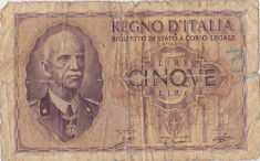 ITALIA 5 LIRE 1940 UZATA foto