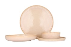 Rinart Set de vesela (Large) - Mira - 24 bucăți - 6 persoane - Porţelan