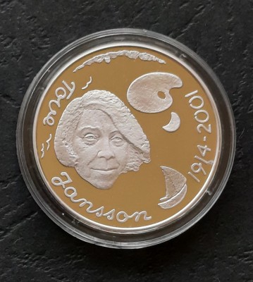 10 Euro &amp;quot;Tove Jansson&amp;quot; 2004, Finlanda, Proof- G 4099 foto