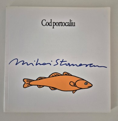 Album Caricaturi Mihai Stanescu Cod Portocaliu carte cu autograf foto