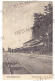 126 - LUNCA MURESULUI, Alba Railway Station Romania - old postcard - used - 1913