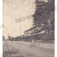 126 - LUNCA MURESULUI, Alba Railway Station Romania - old postcard - used - 1913