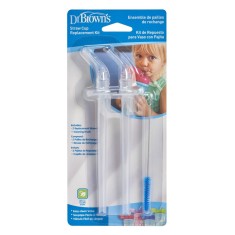 Set rezerve pai pentru canita + periuta de curatare, 2 bucati, Dr. Brown&#039;s
