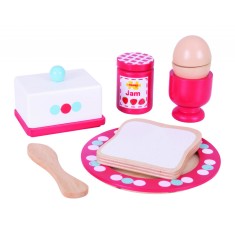 BigJigs Set mic dejun din lemn