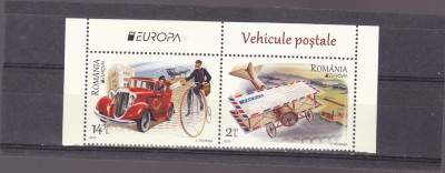 Romania 2013, LP 1979, EUROPA Vehicule, seria IN PERECHE, MNH! LP 19,90 lei foto