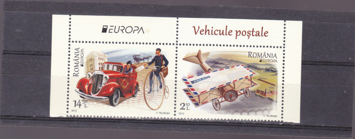 Romania 2013, LP 1979, EUROPA Vehicule, seria IN PERECHE, MNH! LP 19,90 lei