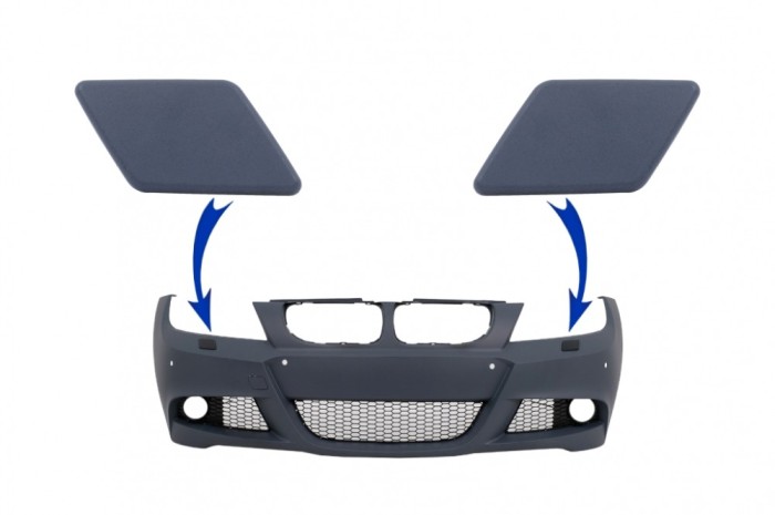 Capace Spalatoare Faruri Bara Fata BMW Seria 3 E90 E91 LCI (2008-2011) M Tech Performance AutoTuning