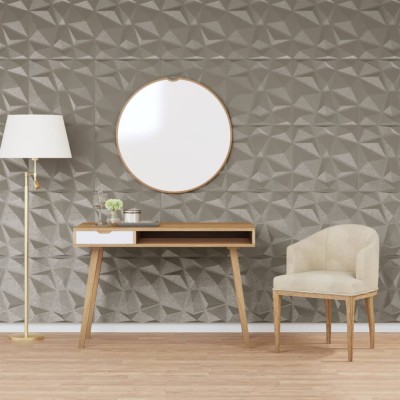 Panouri de perete 48 buc. gri beton 50x50 cm XPS 12 m&amp;sup2; diamant foto