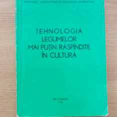 TEHNOLOGIA LEGUMELOR MAI PUTIN RASPANDITE IN CULTURA-MINISTERUL AGRICULTURII-R6D