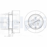 DELPHI BG3912 Disc frana