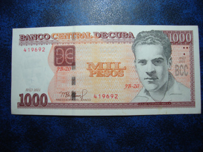 CUBA 1000 PESOS 2021 UNC foto