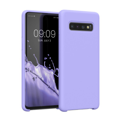 Husa Kwmobile pentru Samsung Galaxy S10, Silicon, Albastru, 47732.108 foto