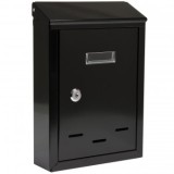 Cutie Postala Vorel 78540, Otel, 285x200x60mm, Neagra, Deschidere Superiora, Montare pe Perete