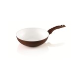 Tigaie WOK Bialetti Ceramic Brown (Inductie) 28 cm