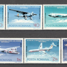 Romania.1976 50 ani Liniile Aeriene CR.321
