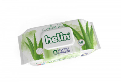 Servetele Umede, Helin, Aloe Vera, 64 bucati foto