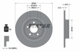 Disc frana TEXTAR 92295105
