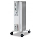Calorifer electric cu ulei, 5 elementi, termostat, 3 trepte de putere, 1000 W