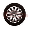 Set 4 Capace Roti Opel R15 Argintii - Model 315 - Plastic Flexibil, Fixare Sigura, Accesorii Auto