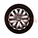Set 4 Capace Roti Opel R15 Argintii - Model 315 - Plastic Flexibil, Fixare Sigura, Accesorii Auto