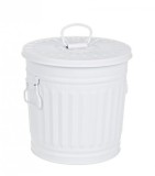 Cumpara ieftin Cos gunoi zinc alb London 22x18.5x21.5 cm