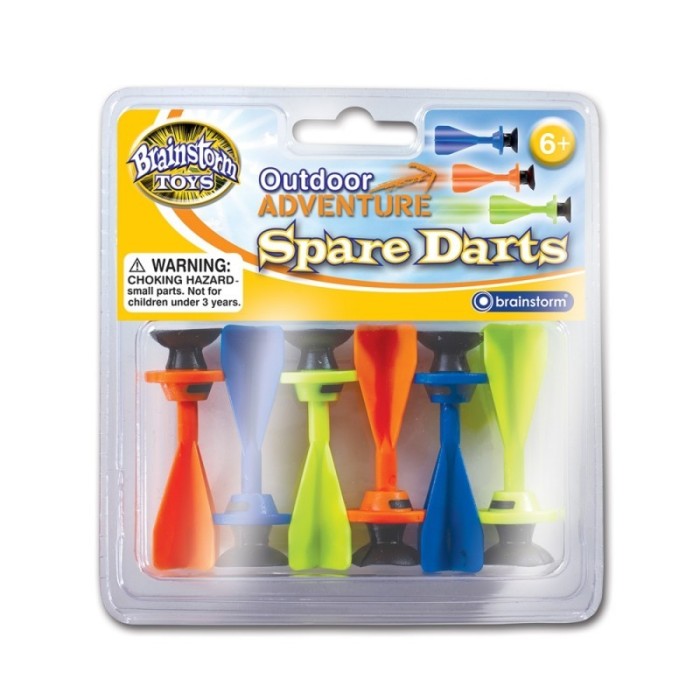 Set 6 sageti cu ventuza pentru Arbaleta Brainstorm Toys, Multicolor Set 6 sageti cu ventuza pentru Arbaleta Brainstorm Toys, Multicolor
