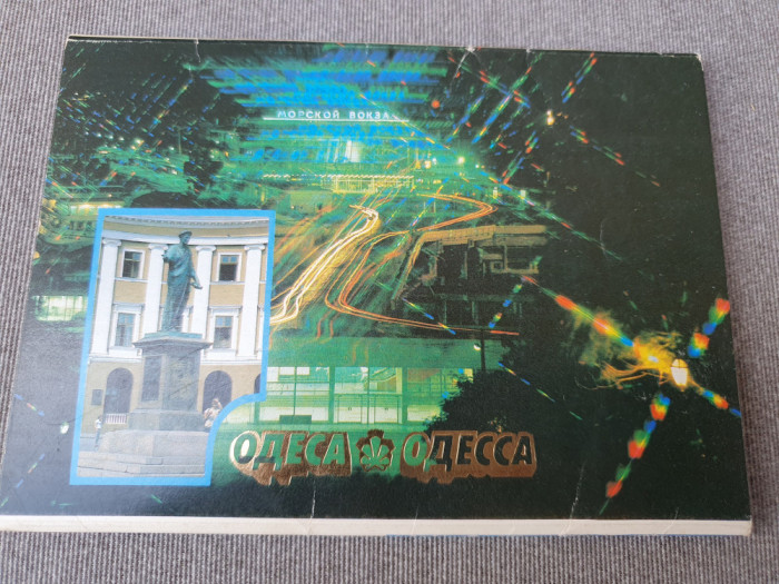 Set 8 fotografii vederi Odessa Ucraina plus coperta, din 1990