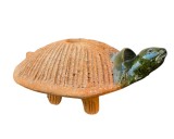 BROASCA ȚESTOASĂ DECORATIVA VINTAGE DIN CERAMICĂ, LUCRATA SI DECORATA MANUAL