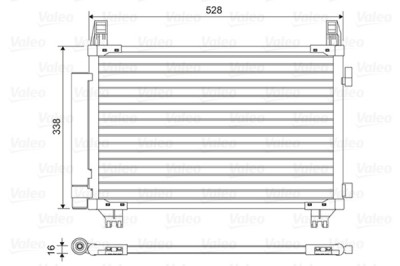 VALEO 814449 Condensator, climatizare foto
