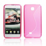 Husa Silicon S-Line Roz LG Optimus F5 (P875) Protectie Flexibila Premium