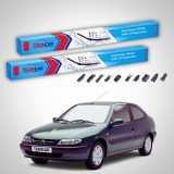 Cumpara ieftin Ștergătoare Citro&euml;n Xsara Coup&eacute; N0 1998-2005 | Set Față Flat Premium &ndash; TeamCar&reg;