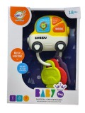 Chei Auto Muzicale cu Lumini, Jucarie Interactiva Bebelusi, Sunete, Lumini, +18 Luni