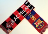 Fular meci fotbal AC MILAN - FC BARCELONA (Sezonul 2013-2014 Champions League)
