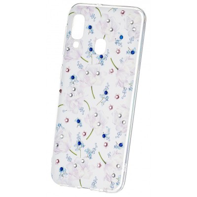 Husa TPU OEM Flower2 pentru Samsung Galaxy A20 A205 / Samsung Galaxy A30 A305, Multicolor foto