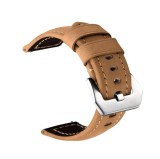 Curea piele naturala compatibila Huawei Watch GT 7 46mm, Telescoape QR, 22mm, Kaki